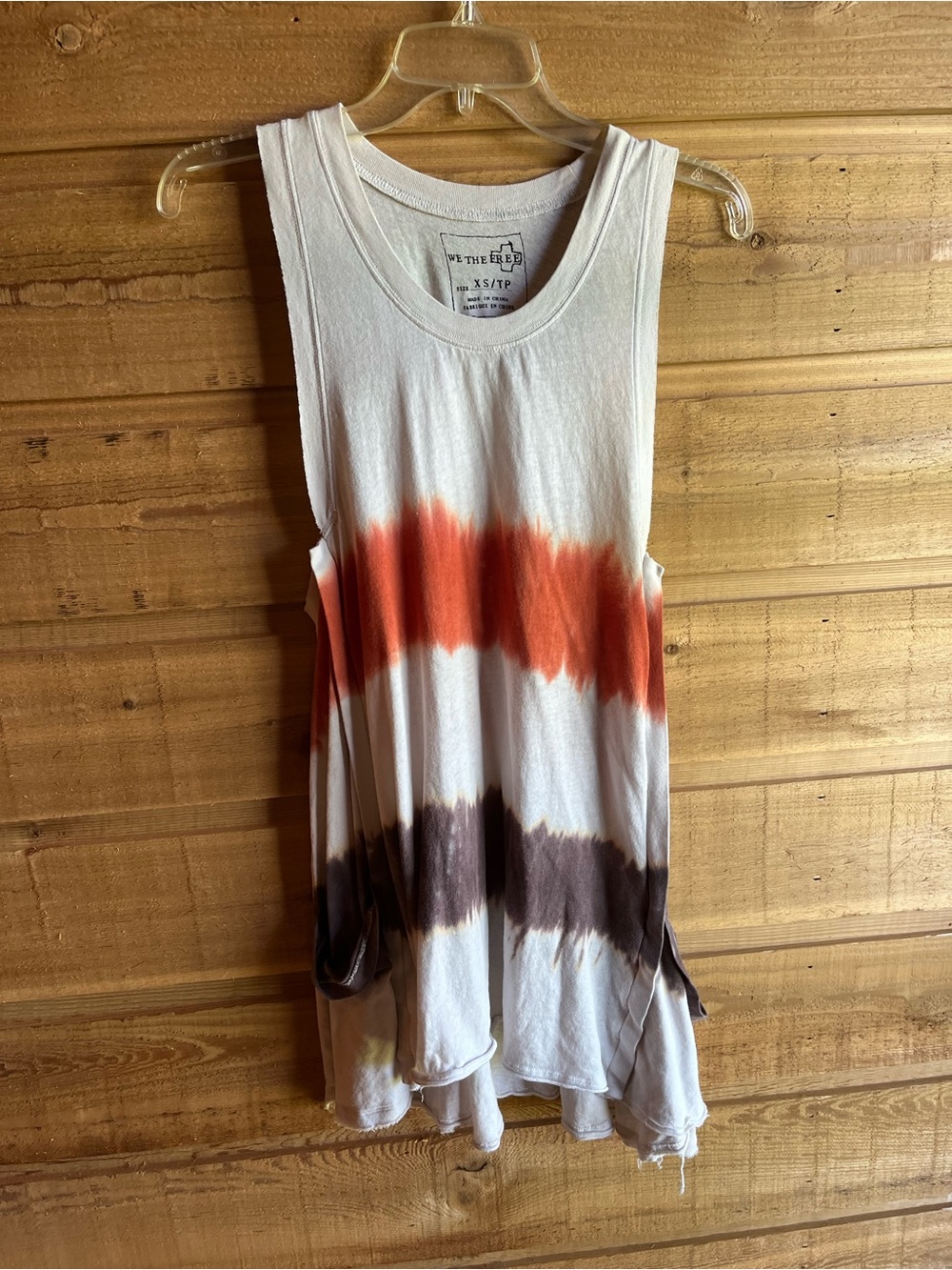 FREE PEOPLE - Tie-Dye Sleeveless Swing Tank Tunic Top Dress Y2K